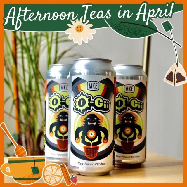 CHECK OUT THESE NEW GRAPHICS FROM @mkebrewco! 
O-Gii is a tea-infused wit beer from MKE Brewing is a collaboration with Milwaukee’s Rishi tea that has a soft sweetness from the tea still coming in at 9.2% ABV. 

To shake things up a bit, this imperial wit creates a monster fusion of balance and aggression.

Ask your sales rep for a sample of this brew today! 

#AfternoonTeaTime #Milwaukee #LocalBrewery #MilwaukeeBrewing #MKEBrewing #OG #TeaBased #TeaTime