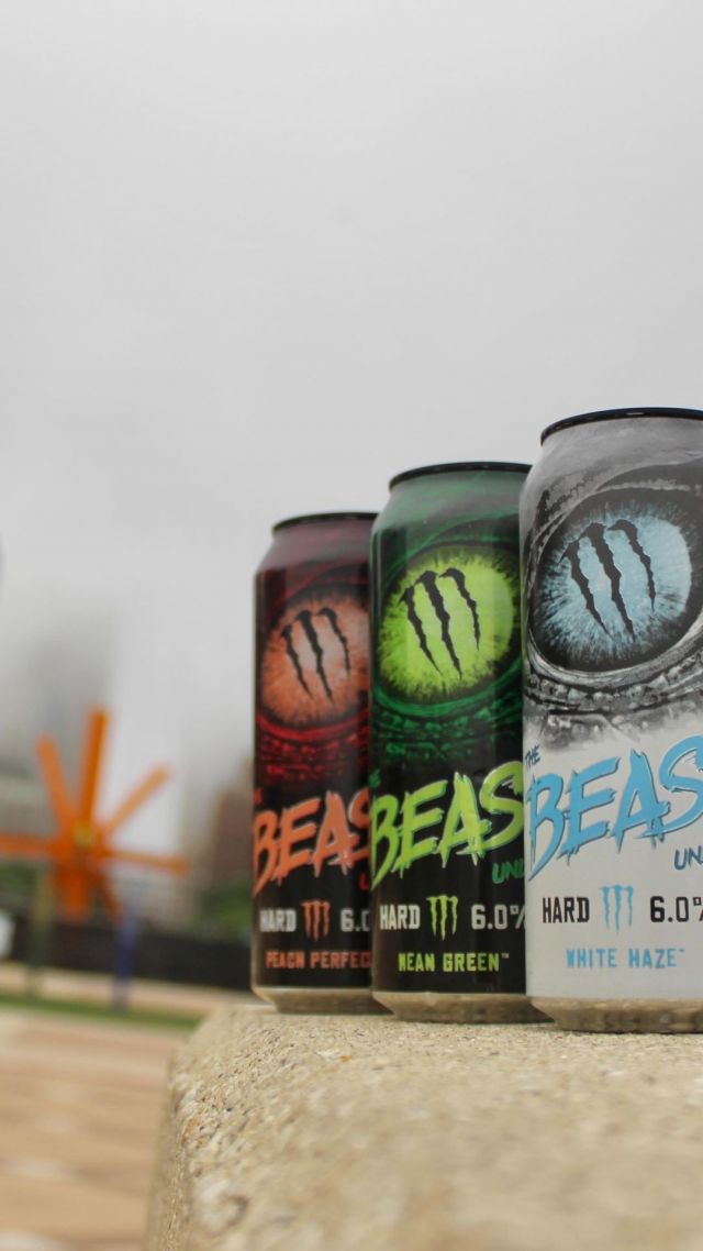 Ready to be UNLEASHED….

Introducing, the BEAST.  The HARD version of Monster, without the Caffeine & Sugar. 

Which flavor are you cracking open first? 😈

The BEAST comes in 16oz singles and a 12oz variety pack. Ask your Beechwood Sales Rep to try this new brand today! 

#TheBeastUNLEASHED #PeachPerfect #MeanGreen #WhiteHaze